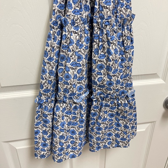 Margarita Mercantile Blue Floral Smocked Dress - Picture 3 of 8